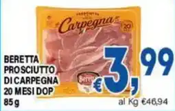 DEM Beretta prosciutto di carpegna offerta