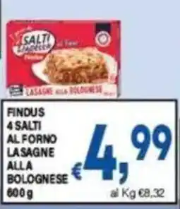 DEM Findus 4 Salti al Forno Lasagne alla Bolognese offerta