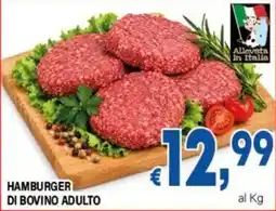 DEM Hamburger di bovino adulto offerta
