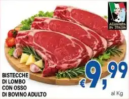 DEM Bistecche di lombo con osso di bovino adulto offerta
