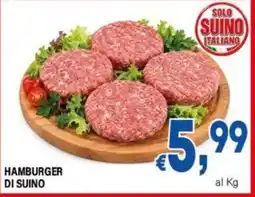 DEM Hamburger di suino offerta