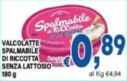 DEM Valcolatte spalmabile di ricotta senza lattosio offerta