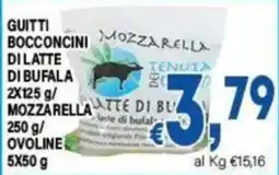 DEM Guilti bocconcini di latte di bufala mozzarella offerta
