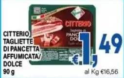 DEM Citterio tagliette di pancetta affumicata/dolce offerta