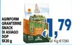 DEM Agriform Granterre Snack di Asiago DOP offerta