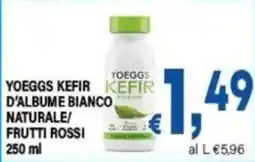 DEM Yoeggs kefir kefir d'albume bianco, naturale/ frutti rossi offerta