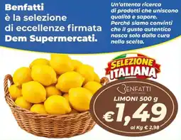 DEM Limoni Benfatti offerta