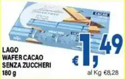 DEM Lago wafer cacao senza zuccheri offerta
