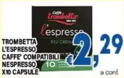 DEM Caffè Trombetta l'espresso offerta