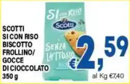 DEM Scotti si con riso biscotto frollino gocce di cioccolato offerta