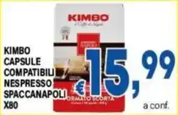 DEM Kimbo capsule compatibili Nespresso Spaccanapoli offerta