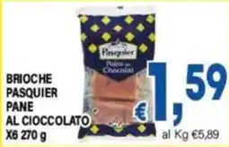 DEM Brioche Pasquier pane al cioccolato offerta