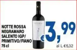 DEM Notte Rossa Negramaro offerta