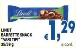 DEM Lindt barrette snack vari tipi offerta