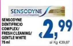 DEM Sensodyne dentifricio complex/fresh cleaning/gentle white offerta