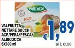 DEM Valfrutta nettare succhi ace/pera/pesca/albicocca offerta