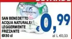 DEM San Benedetto acqua naturale leggermente frizzante offerta