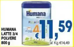 DEM Humana latte 3/4 polvere offerta