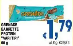 DEM Grenade barrette proteine offerta