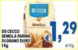 DEM De Cecco semola farina di grano duro offerta