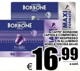DEM Caffè Borbone Nobile offerta