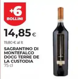 Unicoop Etruria Sagrantino di Montefalco DOCG Terre de la Custodia offerta