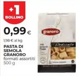 Unicoop Etruria Pasta di semola granoro offerta