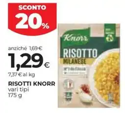 Unicoop Etruria Risotti Knorr offerta