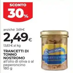 Unicoop Etruria Trancetti di tonno Nostromo offerta