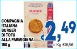 DEM Compagnia Italiana Burger di Tofu alla Parmigiana offerta