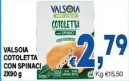 DEM Valsòia cotoletta con spinaci offerta