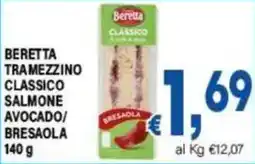 DEM Beretta tramezzino classico salmone avocado/bresaola offerta