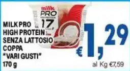 DEM Milk Pro high protein senza lattosio coppa vari gusti offerta
