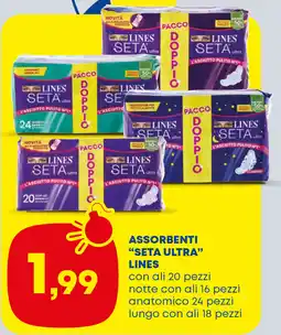 Panorama TiBi Assorbenti "Seta Ultra" Lines offerta