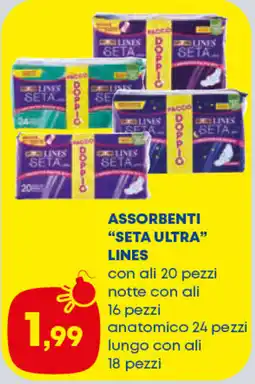 Panorama TiBi Assorbenti Seta Ultra Lines offerta