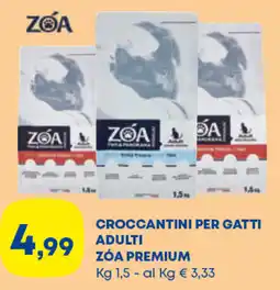 Panorama TiBi Crocchettini per gatti adulti ZóA Premium offerta