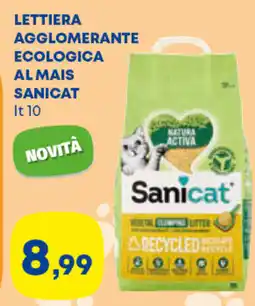 Panorama TiBi Lettiera agglomerante ecologica al mais Sanicat offerta