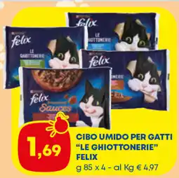 Panorama TiBi Cibo umido per gatti Le Ghiottonerie Felix offerta