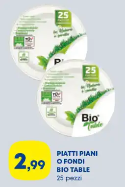 Panorama TiBi Piatti piani o fondi Bio Table offerta