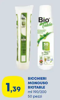 Panorama TiBi Bicchieri monouso biotable offerta