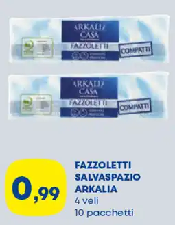 Panorama TiBi Fazzoletti salvaspazio Arkalia offerta