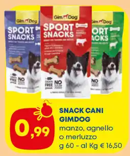 Panorama TiBi Snack cani Gimdog offerta