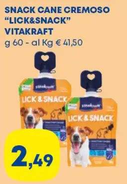 Panorama TiBi Snack cane cremoso Lick & Snack Vitakraft offerta