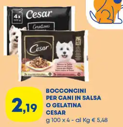 Panorama TiBi Bocconcini per cani in salsa o gelatina Cesar offerta