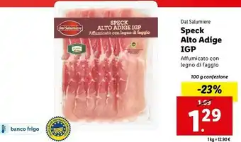 Lidl Speck alto adige igp 100 g(ml) offerta