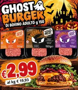 Superstore Coal Ghost Burger di bovino adulto offerta