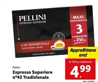 Lidl Espresso superiore n 42 tradizionale offerta