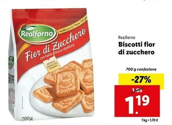 Lidl Biscotti fior di zucchero offerta