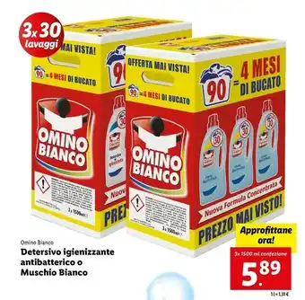 Lidl Detersivo igienizzante antibatterico/ muschio bianco offerta