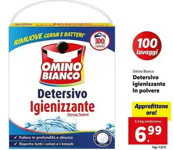 Lidl Detersivo igienizzante in polvere offerta